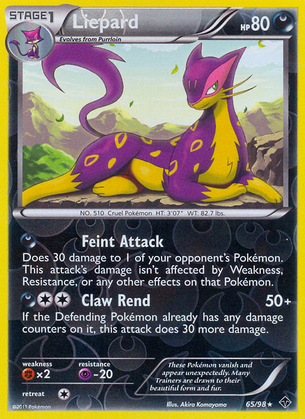 Emerging Powers Liepard #65/98 reverse holo